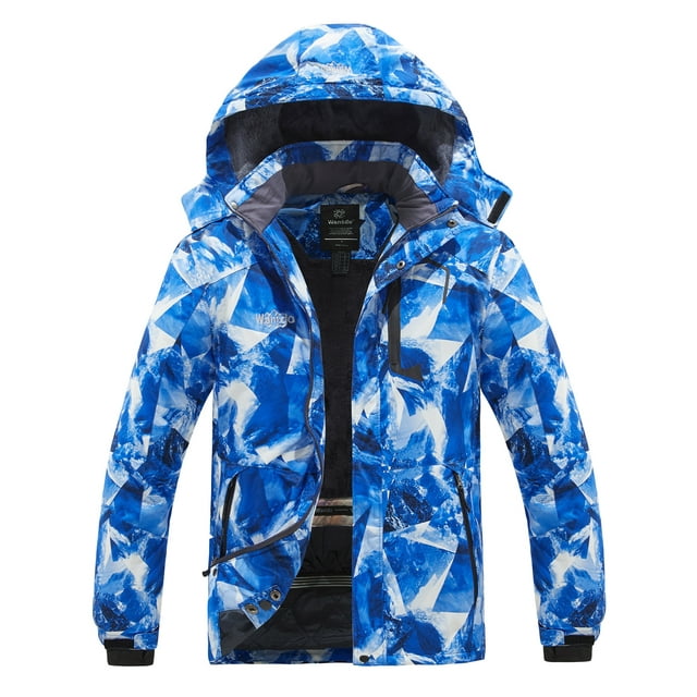 Wantdo Men's Winter Jacket Winter Ski Coat Parka Waterproof Snow Jacket