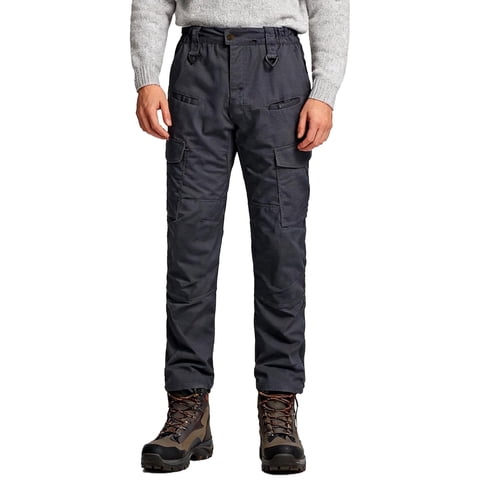 Men's Cargo Pants Work Pants Quick-Dry Multi-Pocket Carpenter Pants Charcoal 34x32