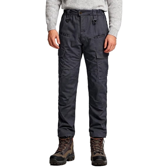 Wantdo Men's Cargo Work Pants Lightweight Hiking Pants Breathable Outdoor Pants Charcoal 36x32