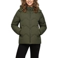 thumbnail image 1 of Wantdo Women's Autumn Jacket Hooded Winter Coat Packable Puffer Jacket Camping Use Amry Green 2XL, 1 of 9