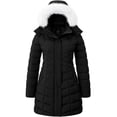 thumbnail image 1 of Wantdo Women's Coat Padded Winter Jacket Waterproof Winter Coat Warm Puffer Jacket Black L, 1 of 10