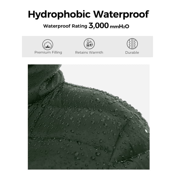 Wantdo Women's Heated Jacket with Battery, Detachable Hood Warm Winter Coat for Outdoor Black Large