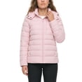 thumbnail image 1 of Wantdo Women's Winter Coat Windproof Hooded Puffer Jacket Warm Winter Fleece Coat Pink M, 1 of 7