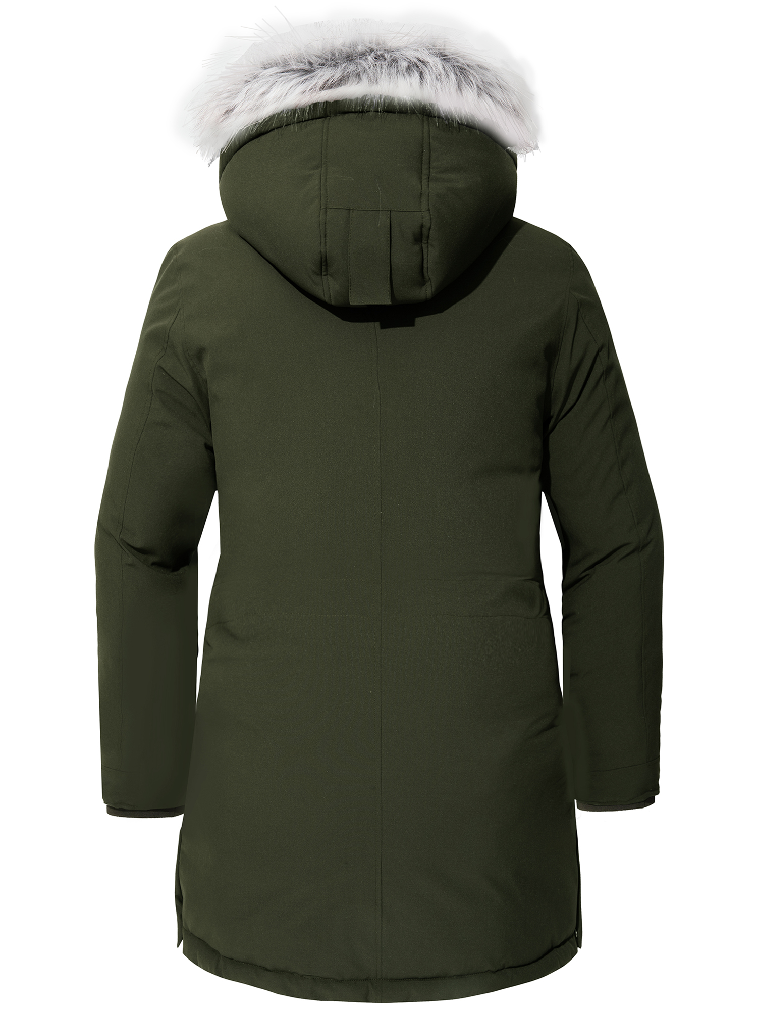Full Size Hooded Mid-Length Windproof Outerwear Plus Size main image 0