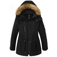 thumbnail image 1 of Wantdo Women's Plus Size Puffer Jacket Quilted Winter Coat Warm Hooded Winter Jacket Black 4X, 1 of 9