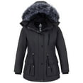 wantdo Women's Coat Warm Winter Quilted Hooded Windproof Winter Coat