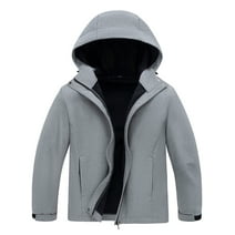 Wantdo Women's Plus Size Softshell Jacket Waterproof Soft Shell Jacket Lightweight Windbreaker Grey 4X
