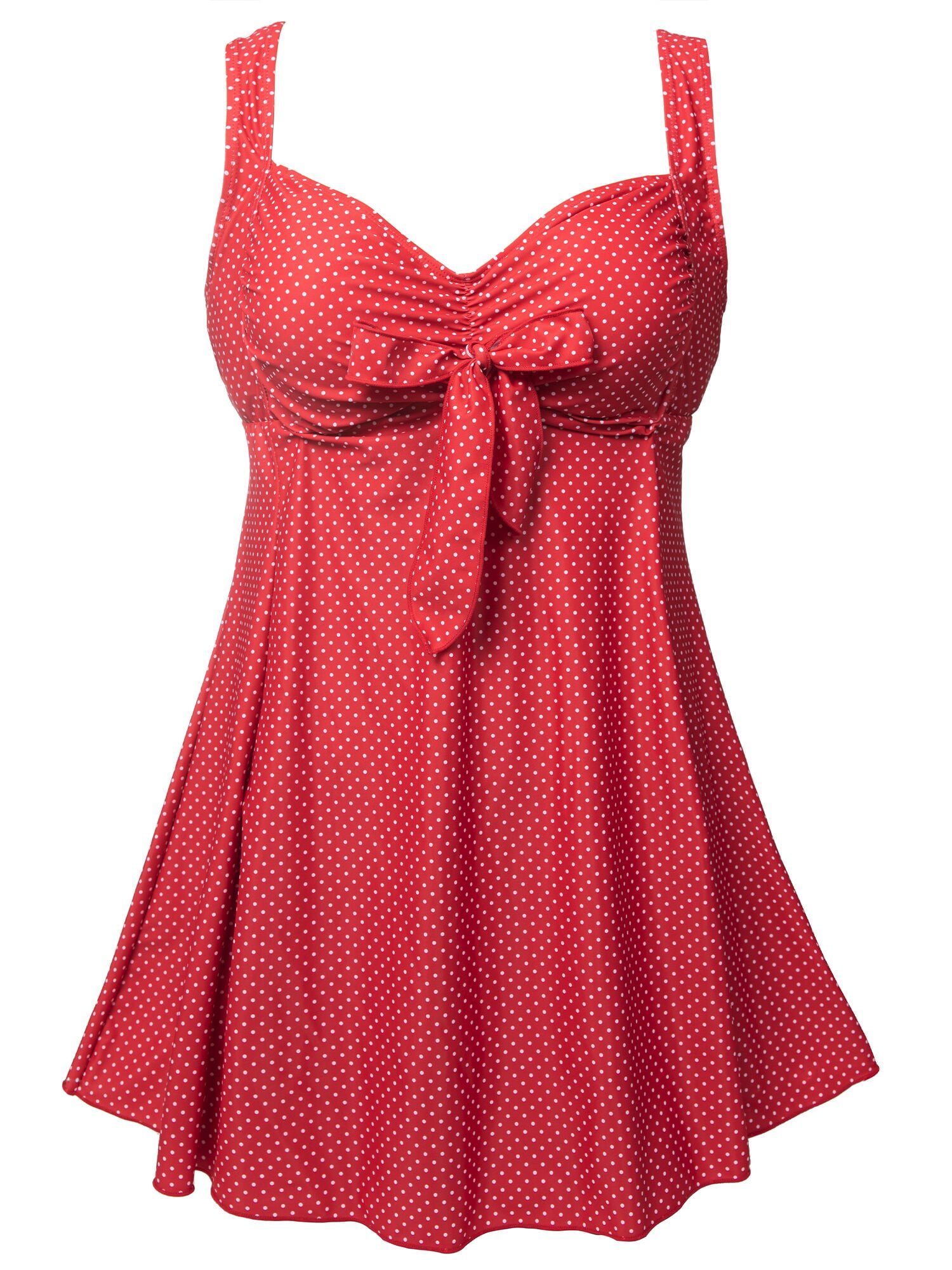 Wantdo Women's Plus Size Swimsuits Swimweard Swim Dresses Tummy Control