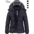 thumbnail image 1 of Wantdo Women's Plus Size Winter Coat Winter Puffer Jacket with Hood Windproof Puffy Coat Dark Gray 4XB, 1 of 9