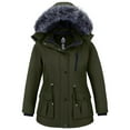 wantdo Women's Warm Winter Coat Plus Size Puffer Jacket Windproof Parka