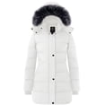 thumbnail image 1 of Wantdo Women's Puffer Jacket Windproof Winter Coat Stylish Winter Parka Jacket White L, 1 of 12