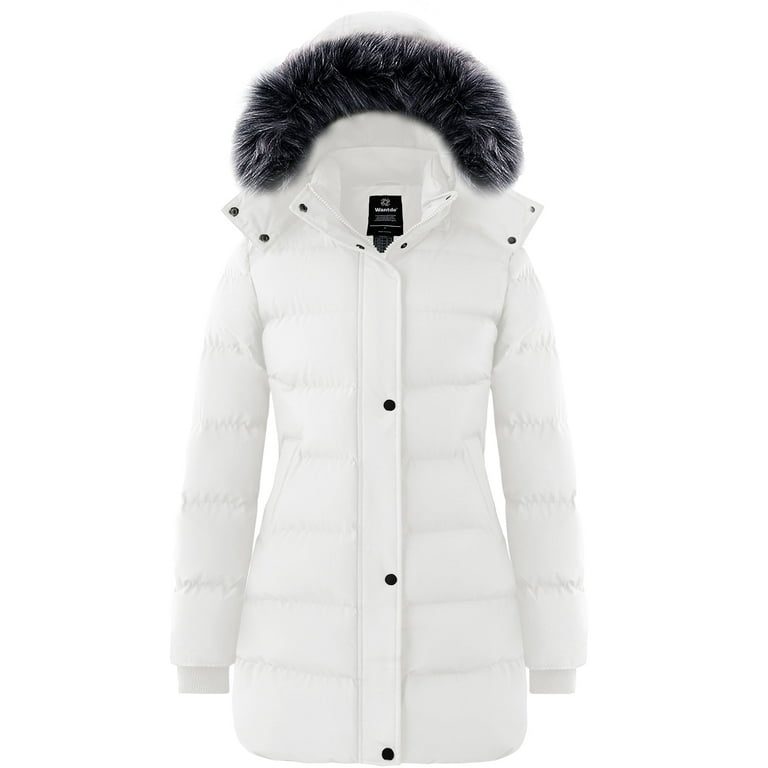 Wantdo Women's Puffer Jacket Windproof Winter Coat Stylish