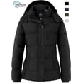 thumbnail image 1 of Wantdo Women's Recycled Winter Jacket Padded Winter Coat Recycled Winter Puffer Jacket Black XL, 1 of 10