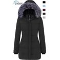 thumbnail image 1 of Wantdo Women's Warm Puffer Jacket Windproof Winter Jackets Long Parka Charcoal S, 1 of 10