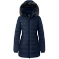 thumbnail image 1 of Wantdo Women's Warm Winter Coat Quilted Puffer Jacket with Removable Hood Waterproof Snow Coat Navy XL, 1 of 8