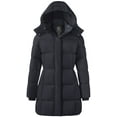 thumbnail image 1 of Wantdo Women's Winter Coat Warm Mid-Length Winter Jacket Quilted Bubble Parka Jacket Dark Grey XL, 1 of 10