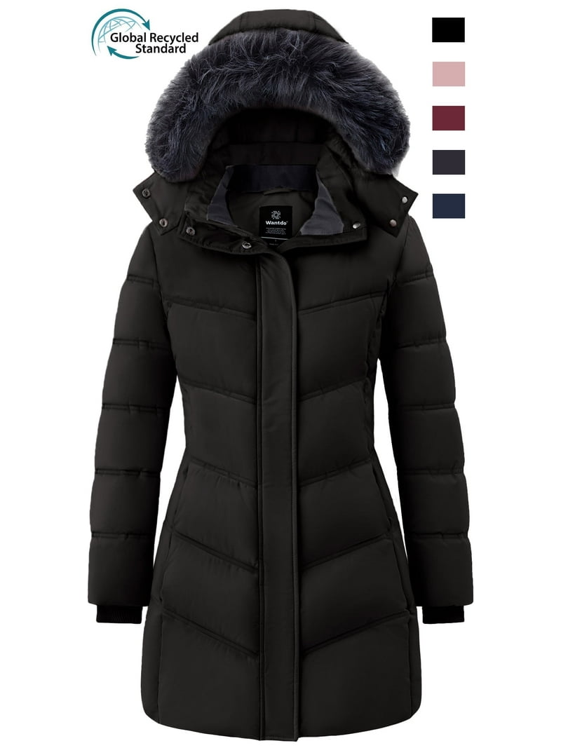 Wantdo Women's Winter Coat Waterproof Winter Jacket Waterproof