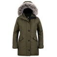 thumbnail image 1 of Wantdo Women's Winter Coat Windproof Winter Jacket Hip-length Parka Jacket Army Green XL, 1 of 9