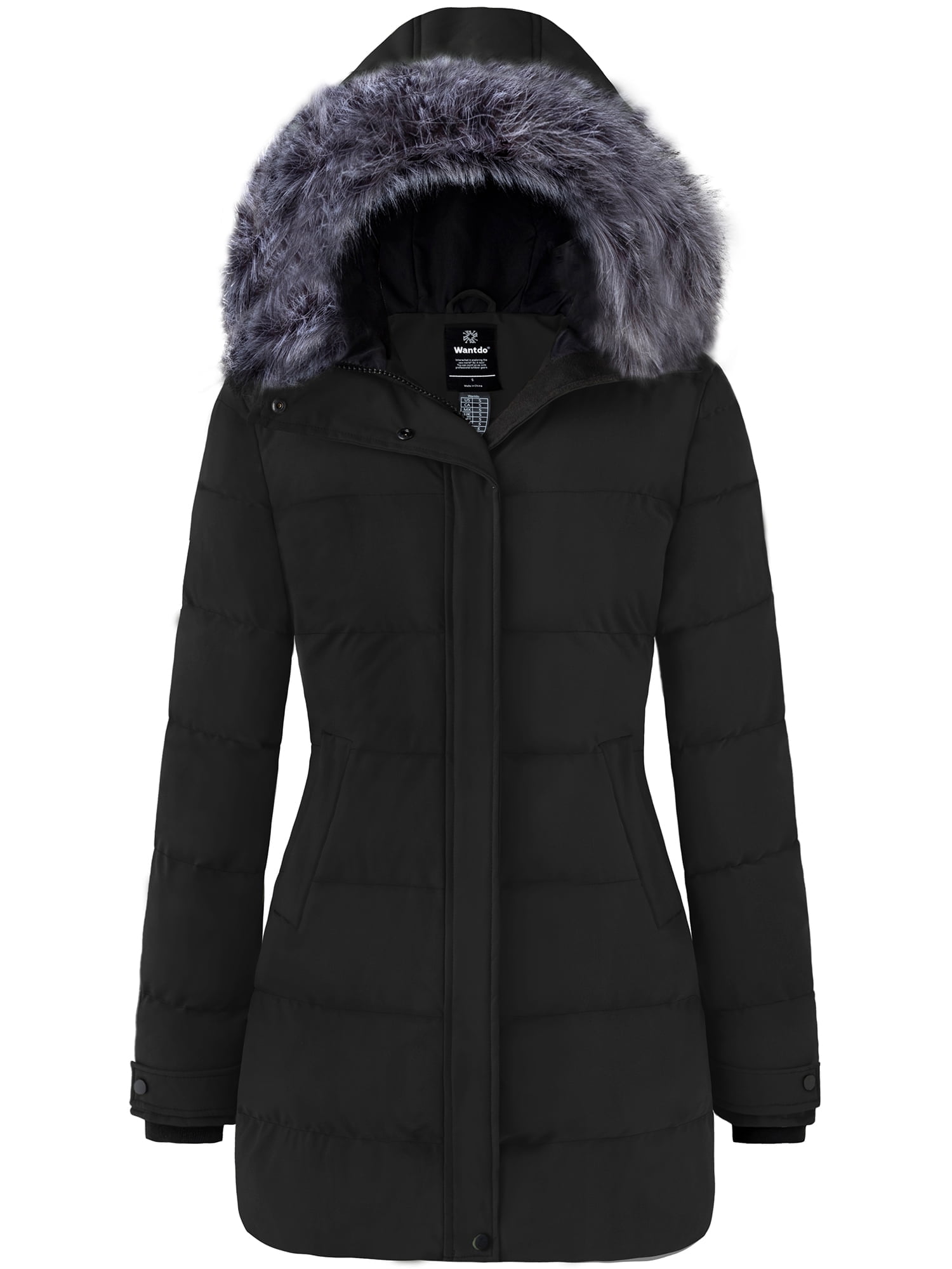 Wantdo Women's Winter Jacket Warm Puffer Coat Insulated Winter Coat ...
