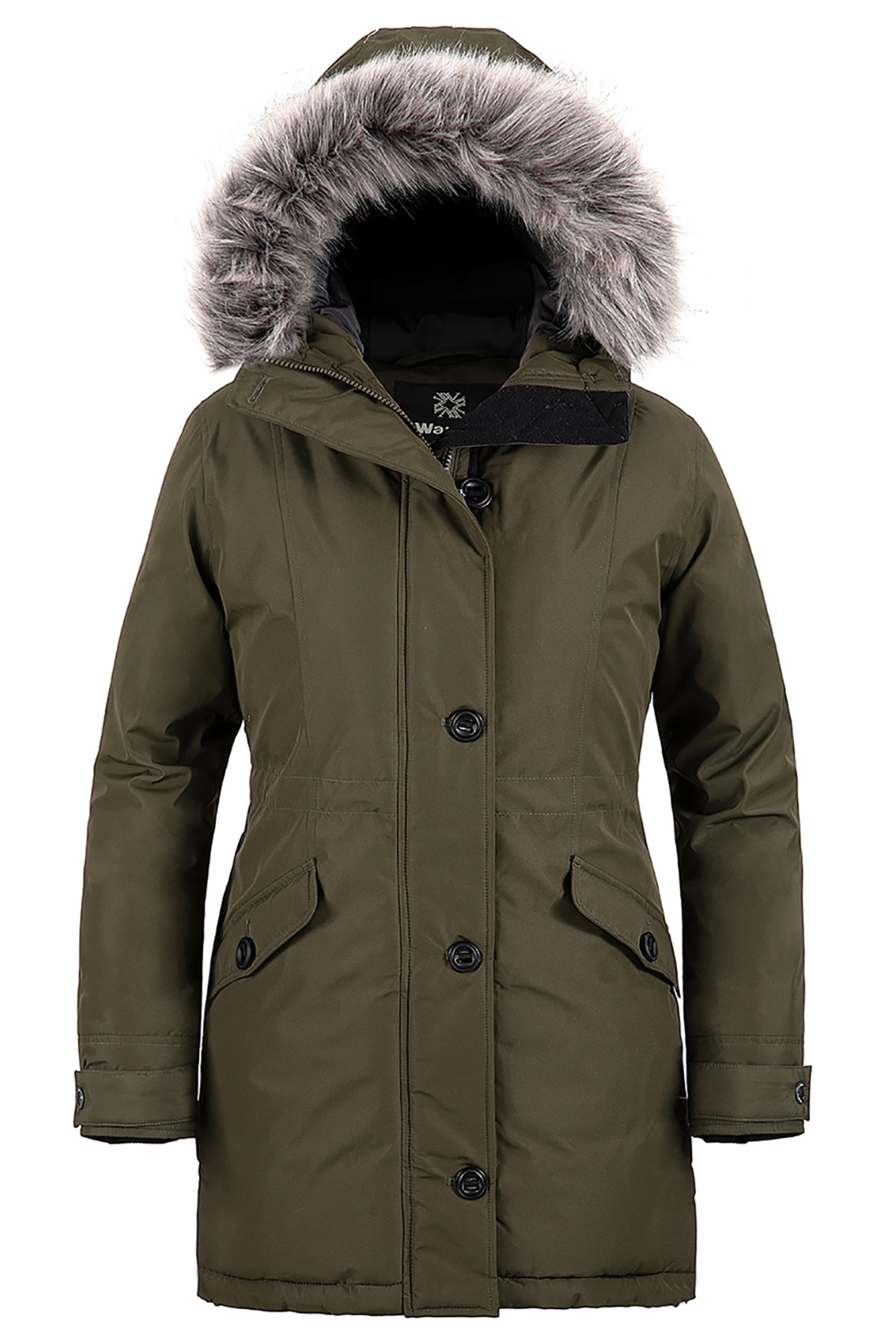 Ozark Trail Women's and Women's Plus Long Hooded Responsible Ozark Trail Women's and Women's Plus Long Hooded Responsible