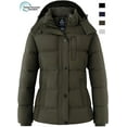thumbnail image 1 of Wantdo Women's Winter Jacket Warm Winter Puffer Jacket Windproof Bubble Coat Army Green M, 1 of 12