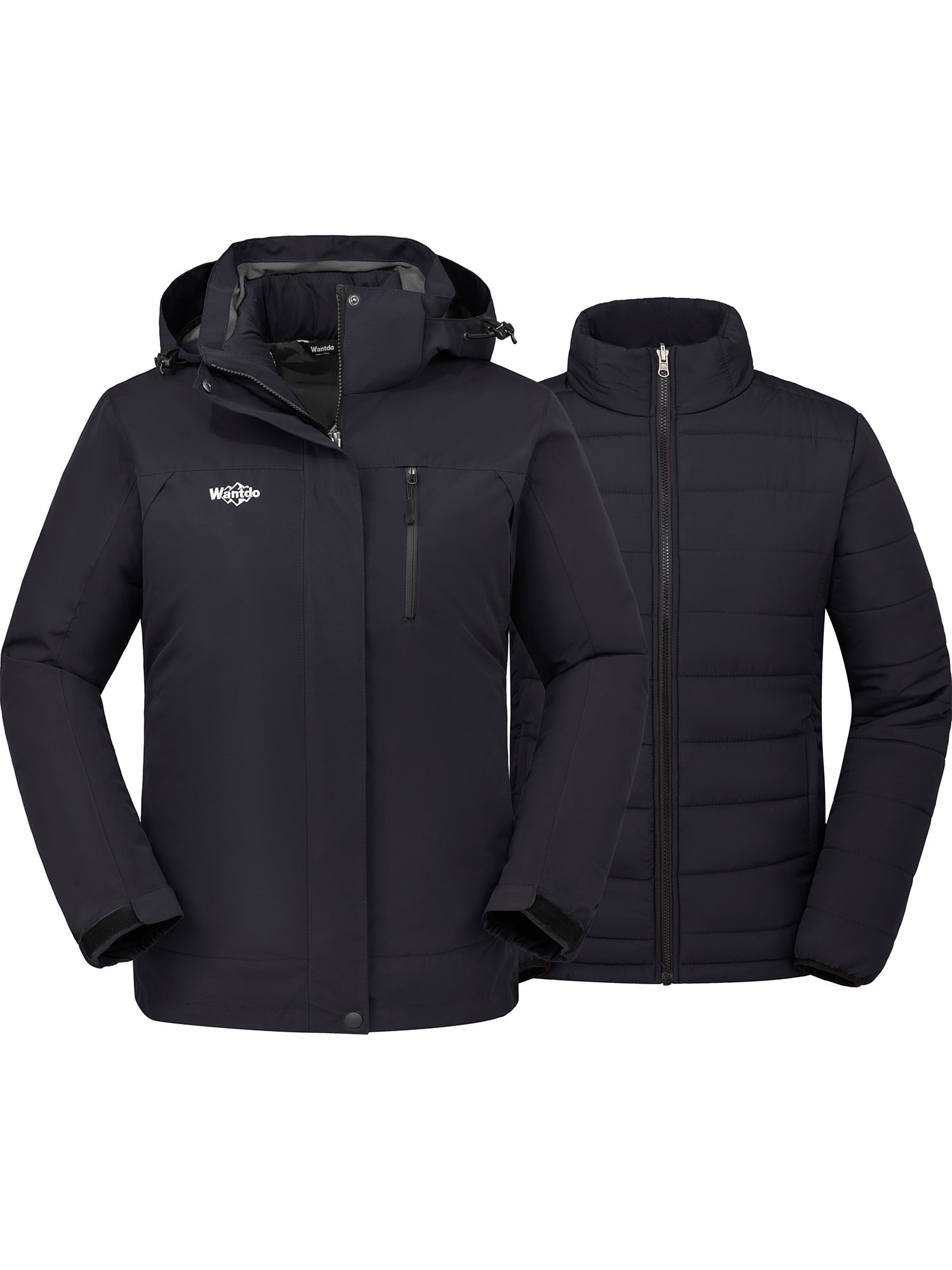 Wantdo Women s Windproof Ski Jacket Insulated Winter Coat Snow