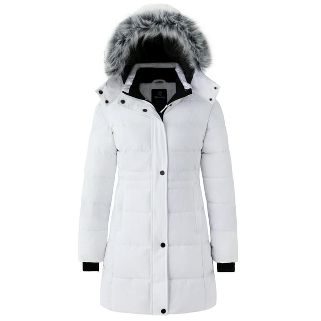 Wantdo Women's Winter Jackets Recycled Puffy Coat Hooded Winter Coats