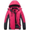 thumbnail image 1 of Wantdo Women's Winter Snowboard Coat Waterproof Rain Coat Warm Parka Rose Red L, 1 of 8