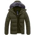 thumbnail image 1 of Wantdo Men's Coat Waterproof Winter Coat Heavyweight Winter Jacket with Hood Army Green XL, 1 of 8