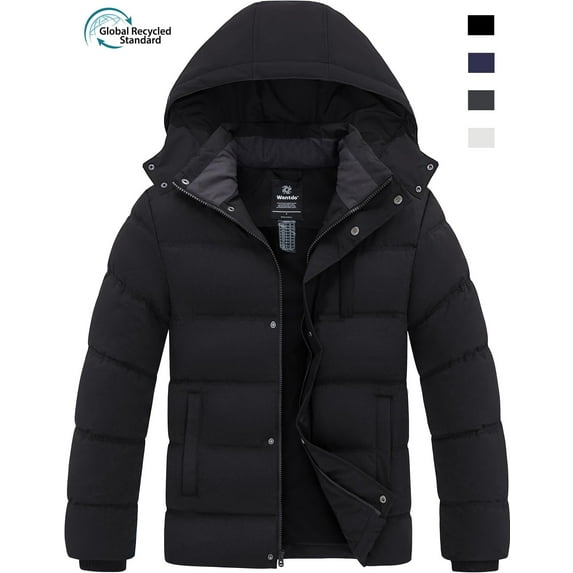 Wantdo men's Hooded Puffer Jacket