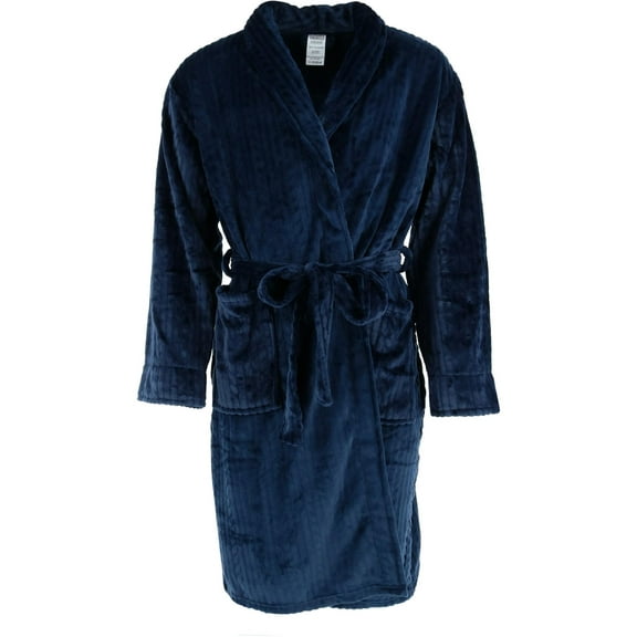 Wanted  Cable Shawl Collar Plush Robe (Men)