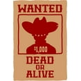 thumbnail image 1 of Wanted Dead Or Alive Picture Art - Living Room - Peel & Stick Sticker - Vinyl Wall Decal Size : 12 Inches X 18 Inches, 1 of 1
