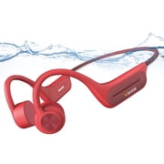 Wantek Bone Conduction Swim Headphones, Open Ear Wireless Bluetooth Headsets, IP68 Headphones with Bluetooth 5.3 for Run, Hike