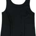 thumbnail image 1 of Wantschun Womens Solid Satin Tank Top, Black, Large, 1 of 2