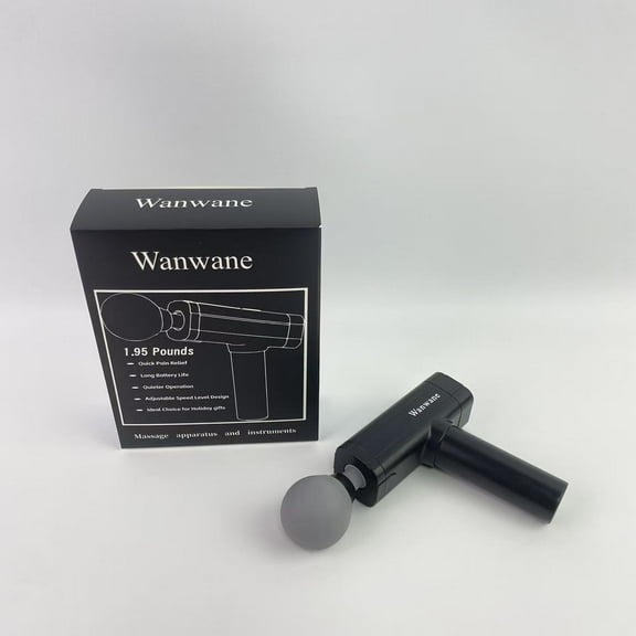 Wanwane Massage apparatus and instruments, Muscle Therapy Gun for Athletes, Deep Tissue Percussion Body Muscle Massager with 30 Adjustable Speeds, 6 Types of Massage Heads