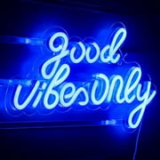 Wanxing Good Vibes Only LED Neon Light Signs USB Power for Home Bedroom Wedding Party Bar Wall Art Decoration