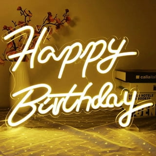 Happy Birthday Neon Sign - WOWORK -direct factory