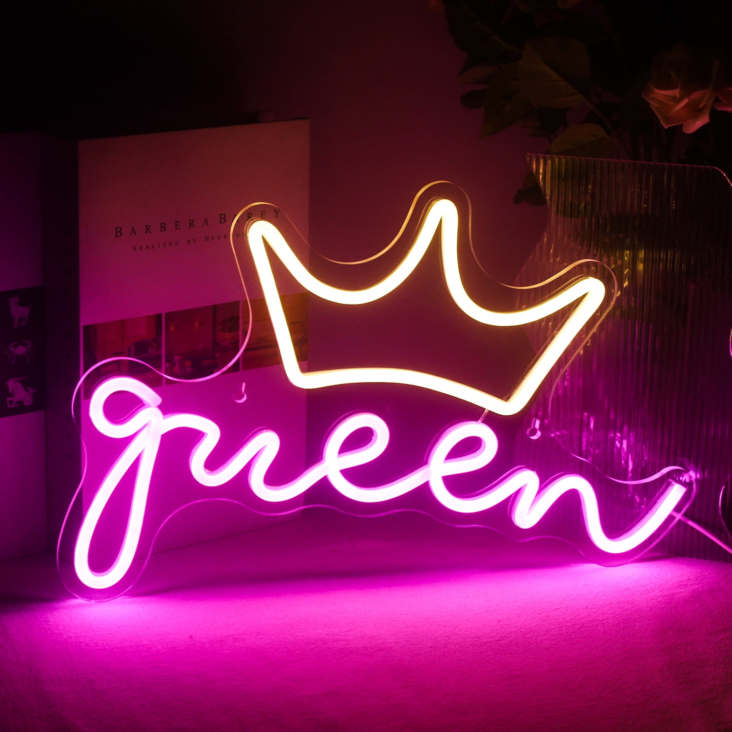 Wanxing Queen LED Neon Light Signs, USB Powered, Ideal for Home ...