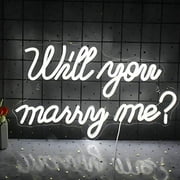 Wanxing Will You Marry Me LED Neon Light Signs for Wedding Engagement Birthday Party Home Bedroom Decoration