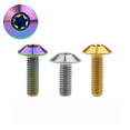 thumbnail image 1 of Wanyifa Titanium Bolts M6 x 12 15 20mm Umbrella Head T30 Torx Screw for Bicycle,Automotive,M6 x 20 mm,Silver,1 Pcs, 1 of 6