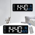 thumbnail image 1 of Wanyng 16 Inch Large Wall Clocks Digital USB Powered Oversized Digital Alarm Clocks with Battery Backup Automatic Brightness with Remote Control for Living Room Bedroom Kitchen Office Decor, 1 of 11
