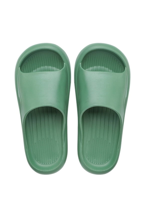 Mens Slippers Super Soft Home Slippers Non Slip Thick Soled Outdoor Bathing Couples Slippers Slippers Men Green Size 12