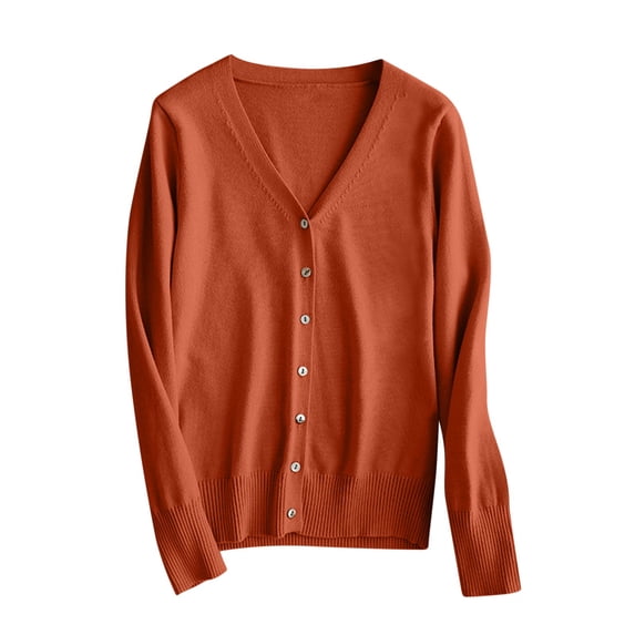 WGIZCVO Sweater Cardigans for Women Lightweight Fall Cardigans Long Sleeve Button Down Open Front Knit Sweater Outerwear