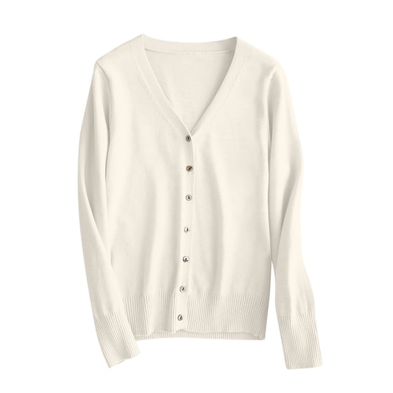 WGIZCVO Sweater Cardigans for Women Lightweight Fall Cardigans Long Sleeve Button Down Open Front Knit Sweater Outerwear