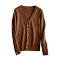 thumbnail image 1 of WGIZCVO Sweater Cardigans for Women Lightweight Fall Cardigans Long Sleeve Button Down Open Front Knit Sweater Outerwear, 1 of 9