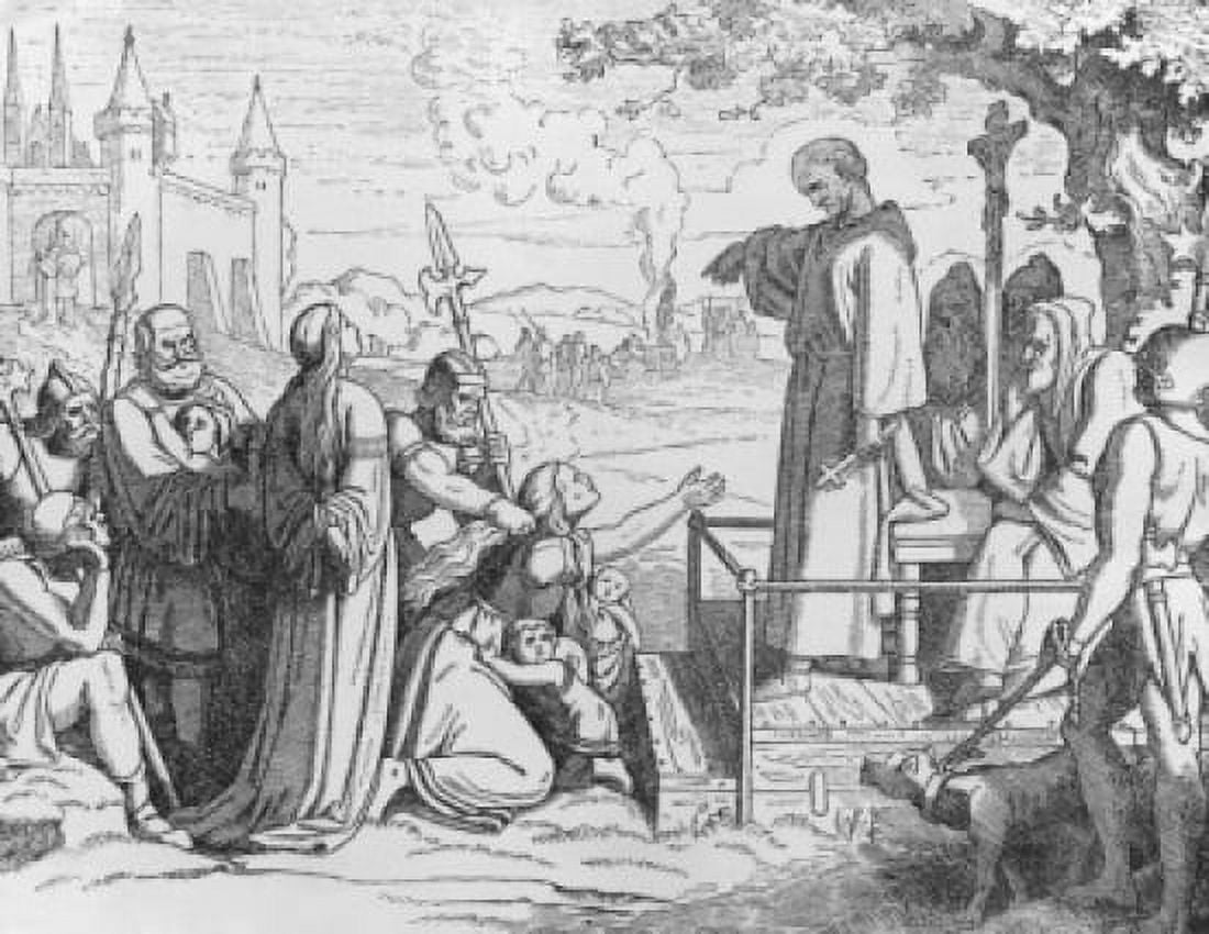 War Against Heresy Inquisitor Conrad of Marburg unknown artist illustration Canvas Art - (18 x 24)