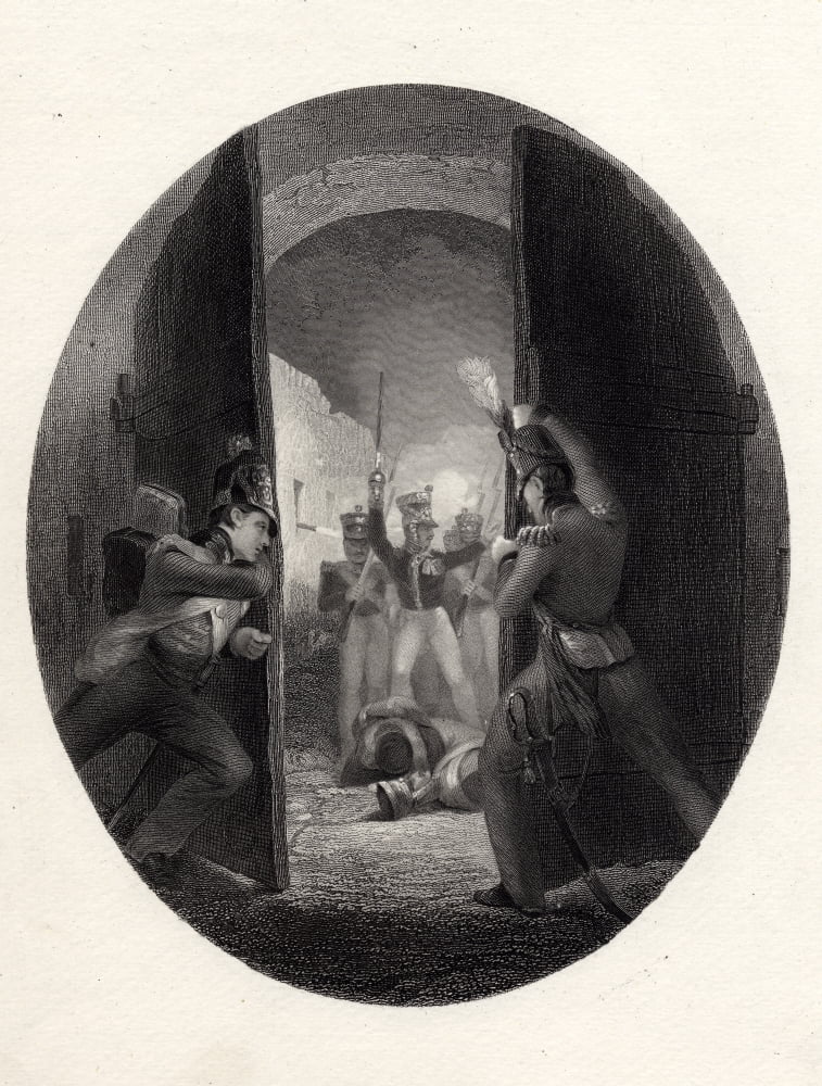 War And Wellington An Incident At Waterloo Canvas Art - Ken Welsh Design Pics (13 x 17)