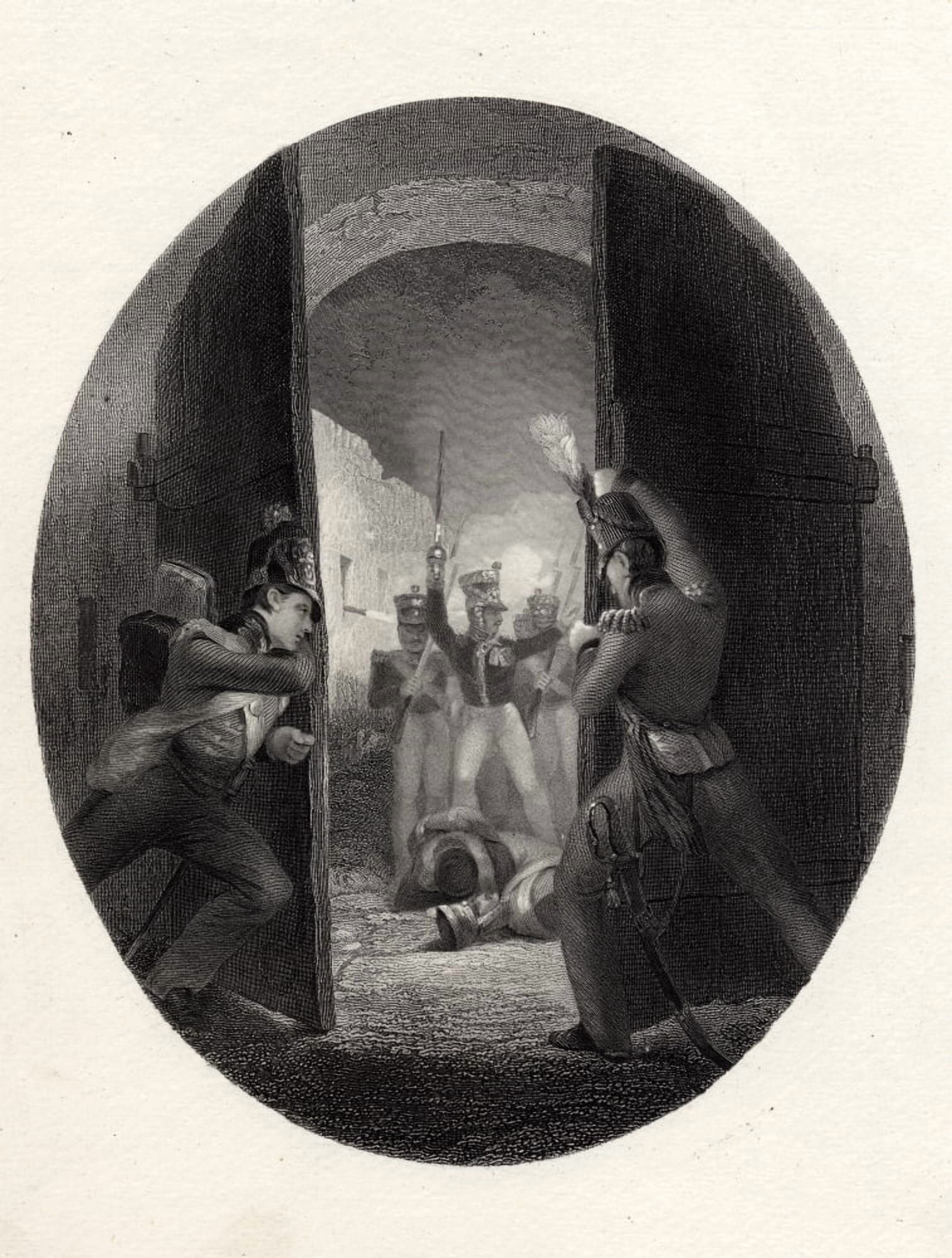 War And Wellington An Incident At Waterloo Canvas Art - Ken Welsh Design Pics (26 x 34)