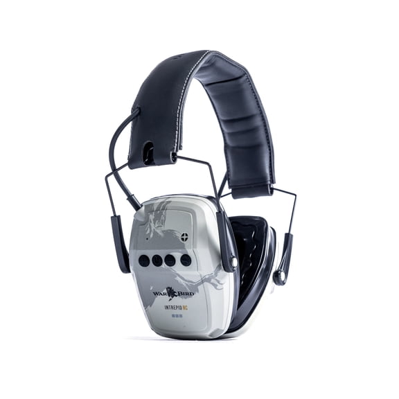 War Bird Intrepid RC-Rechargeable 23dB Earmuffs with Gel Ear Seals, Off White, E