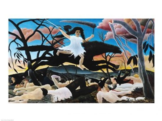 War Canvas Art - Henri Rousseau (24 x 18)
